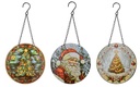 STAINED GLASS XMAS PLAQUE (3)