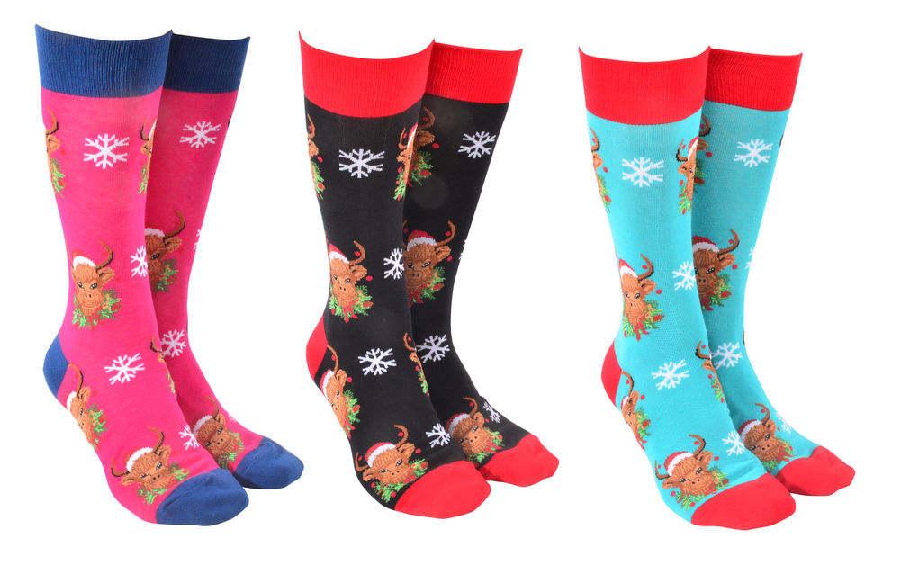 SOCK SOCIETY XMAS COW (3)
