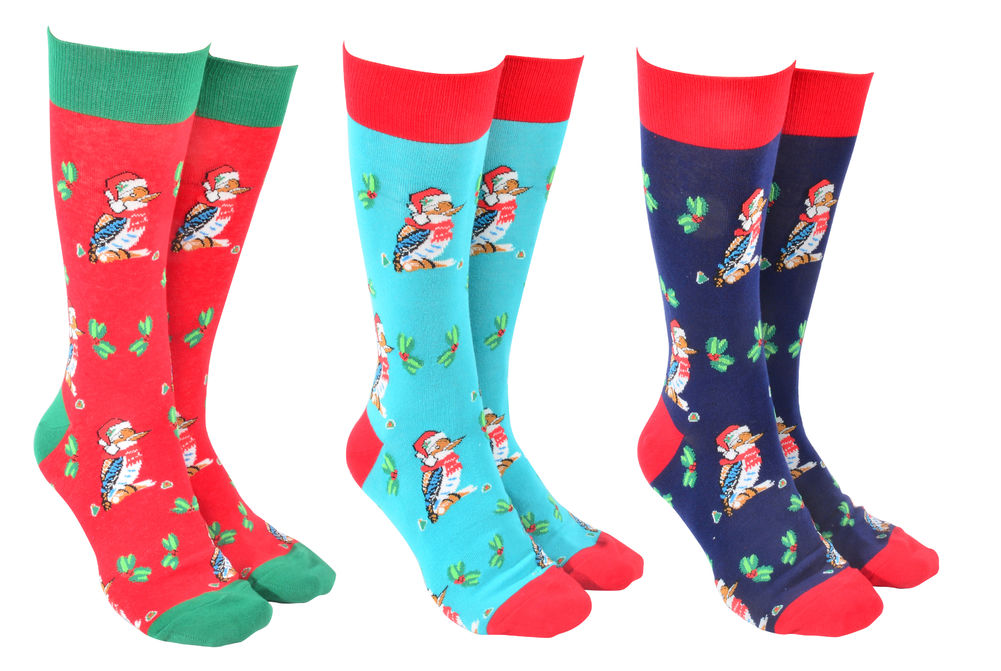 [27642] SOCK SOCIETY XMAS KOOKABURRA(3