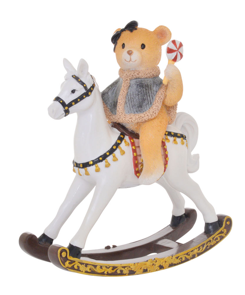 [27656] TEDDY ROCKING HORSE MED