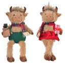 XMAS COUNTRY COW DANGLY LEG(2)