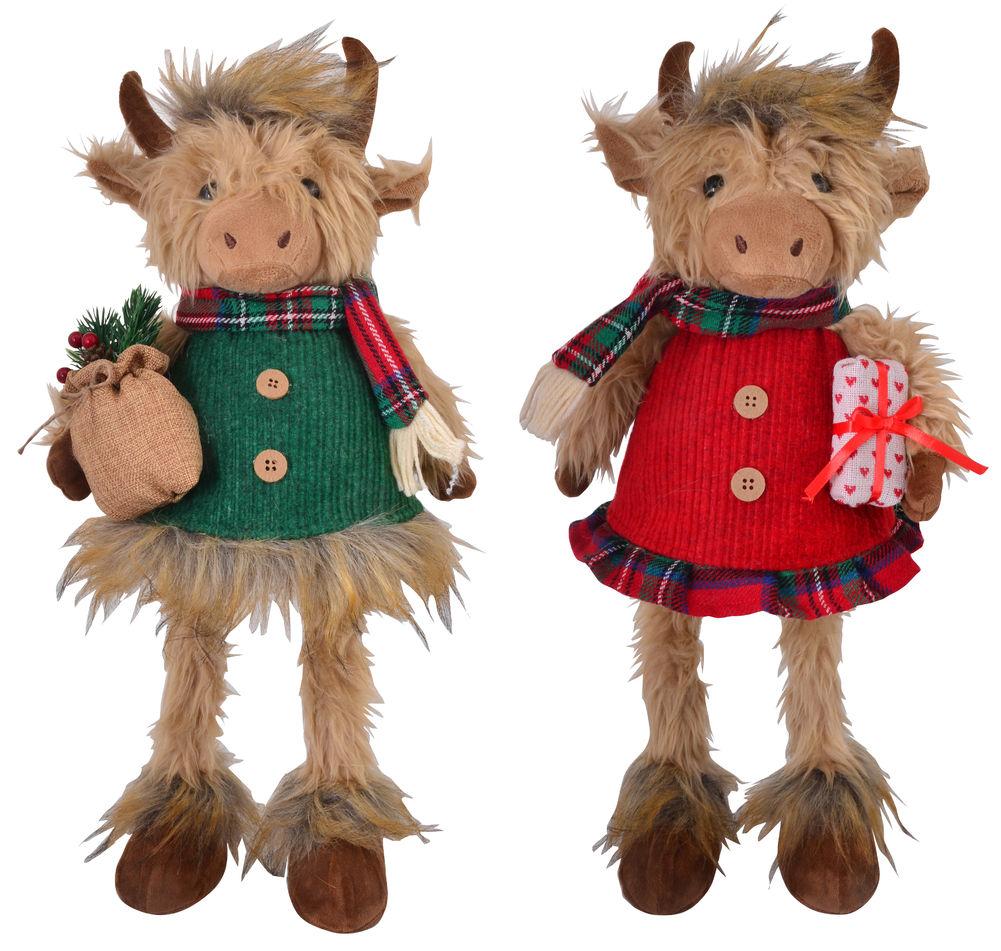 [27673] XMAS COUNTRY COW BOBBLE LGE (2)