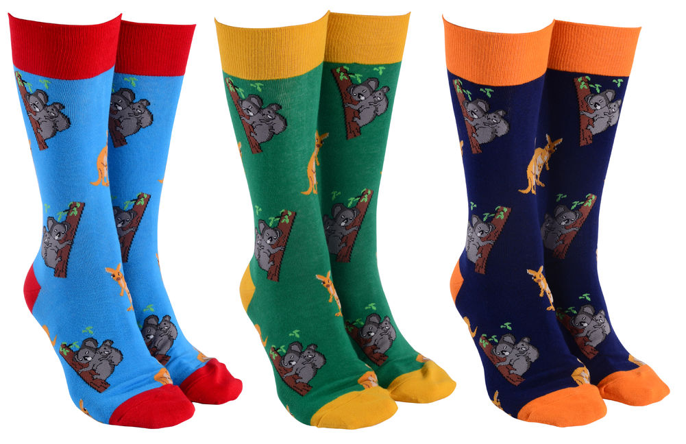 [39460] SOCK SOCIETY KANGAS & KOALAS(3